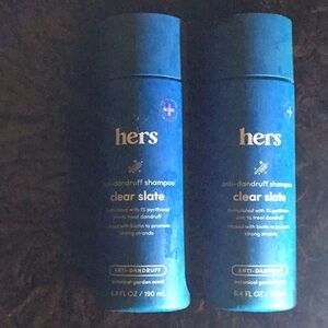 2x Hers CLEAR SLATE anti-dandruff shampoo ~Vegan/cruelty free ~ 6.4fl oz each
